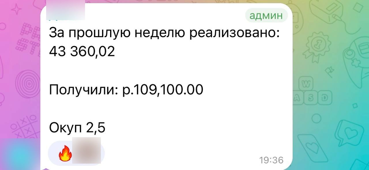 Окупаемость x2,5 за неделю
